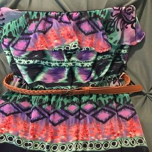 🎉5️⃣ for 2️⃣5️⃣ 🎉
 Papaya strapless high-low dress